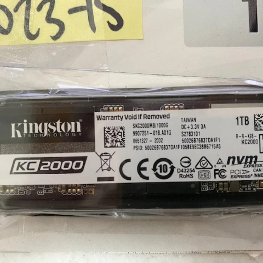 Kingston 1000GB KC2000 Nvme PCIe SSD